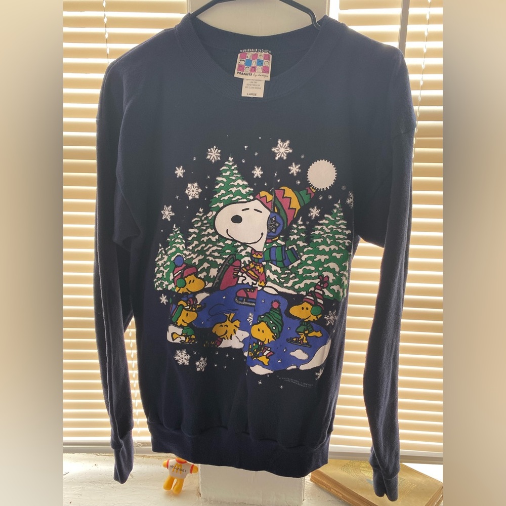 RARE | Vintage Peanuts Christmas sweater| Woodstock and Snoopy